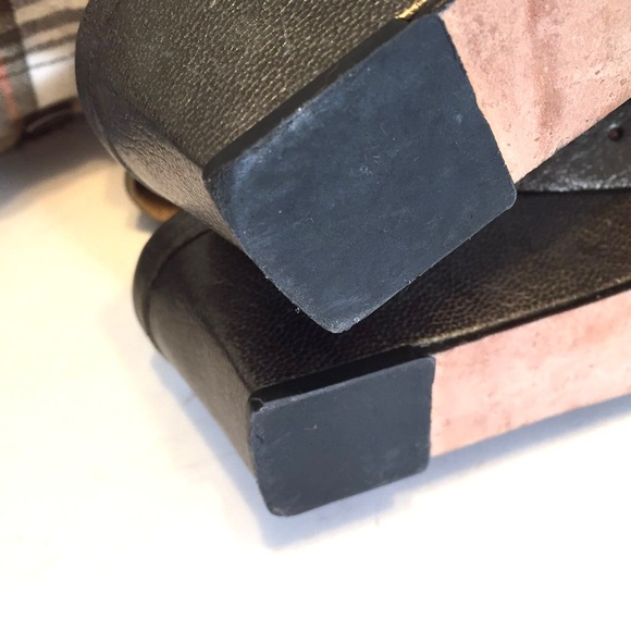 Stuart Weitzman Womens Gray Perforated Leather Wedge Heels Slingback size 6.5 - Picture 12 of 13